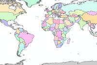 World Map with Countries - GIS Geography