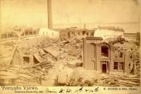 1890-Louisville Tornado-Devastating Deadly Tornado-Falls City Hall 