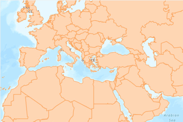 Mediterranean Sea, Map, Bordering Countries, Significance