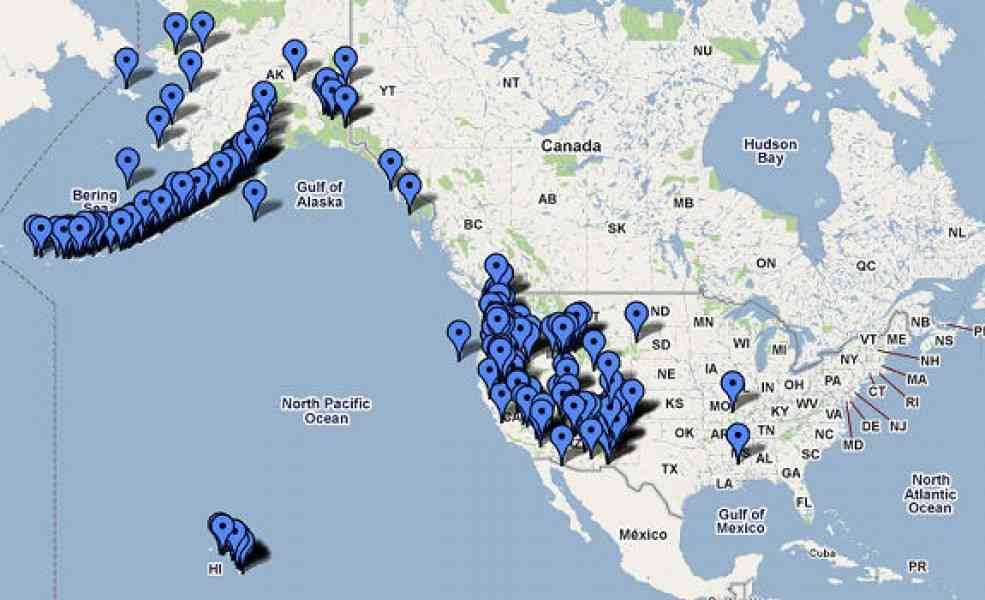 Active Volcanoes United States Map