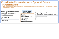 View Convert coordinates sample in sandbox