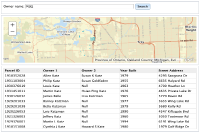 View Show find task results in a DataGrid sample in sandbox