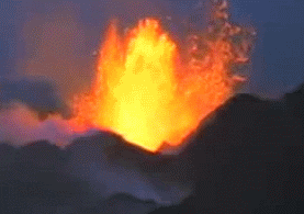 Image result for volcano erupting gif