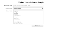 View DataReviewer - Update Result Lifecycle Status sample in sandbox