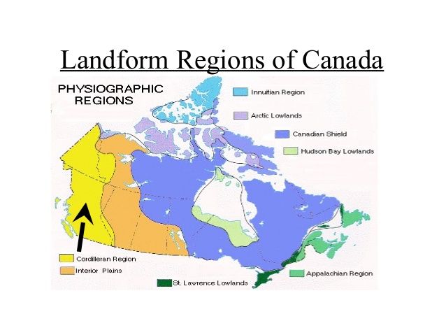 Land Form Regions Of Canada