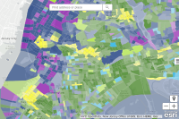 View Educational attainment predominance map live sample
