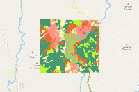 Peta Penggunaan Lahan Kabupaten Trenggalek Provinsi Jawa Timur