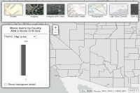 View Smart Mapping - Show Data by Color sample in sandbox