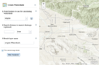 View Analysis - Create watersheds sample in sandbox