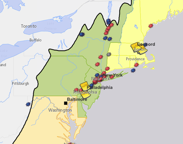 american revolutionary war map