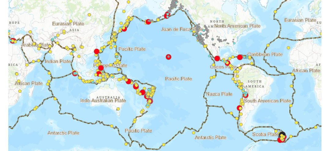 Maps Mania: Earthquakes with Depth